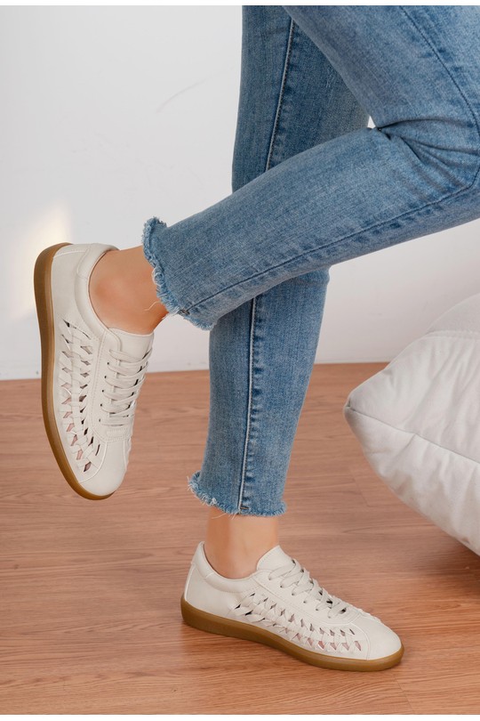 Baskets Chaussures Beige C'M Paris 6534 Efashion Paris