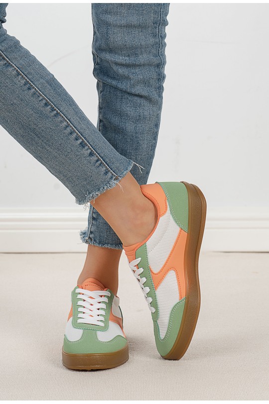 Baskets Chaussures Vert C'M Paris 6547 Efashion Paris