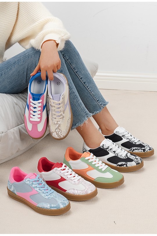 Baskets Chaussures Vert C'M Paris 6547 Efashion Paris