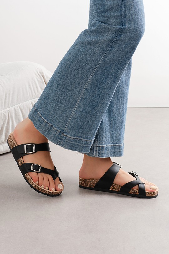 Sandales Chaussures Noir C'M Paris 2161 Efashion Paris