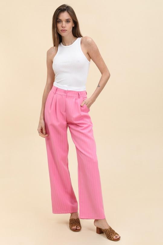 Trousers Women Pink SOGGO 3697-5 Efashion Paris