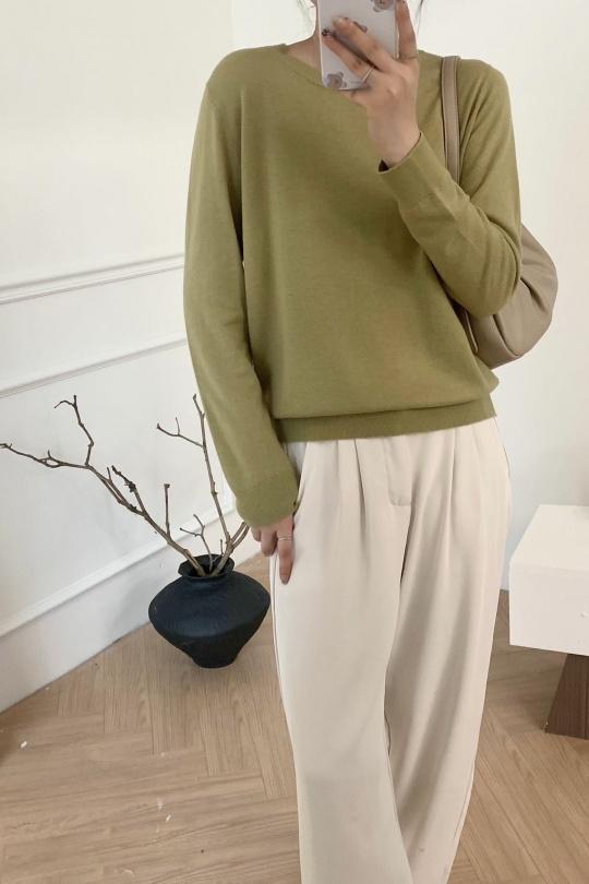 Pulls Femme Vert SOGGO 803 Efashion Paris