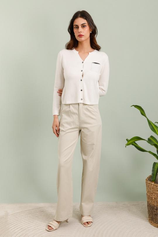 Pantalons Femme Beige SOGGO SK808 Efashion Paris