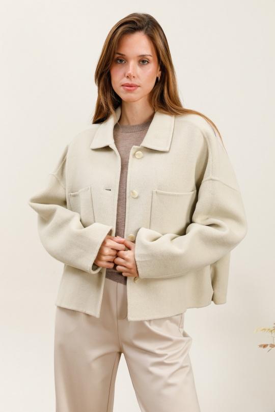 Manteaux Femme Beige SOGGO M3001 Efashion Paris
