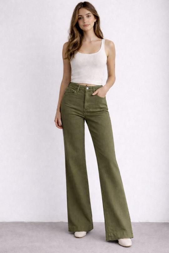 Jeans Women Khaki SOGGO PA26-1 Efashion Paris
