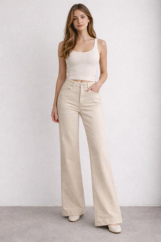 Jeans Women Khaki SOGGO PA26-1 Efashion Paris