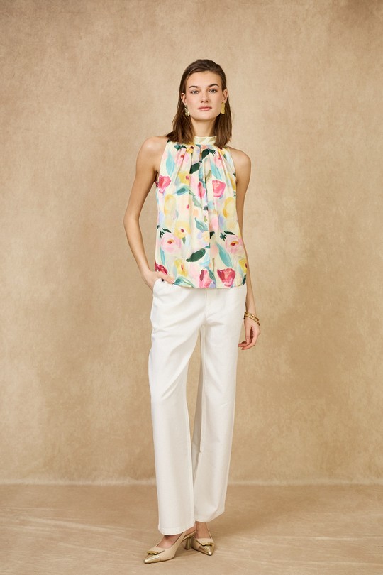 Tops Mujer Yellow SOGGO SK9011 Efashion Paris