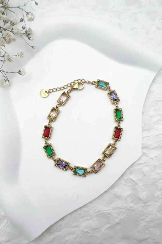 Bracelets Accessories Multicolor H&T Bijoux BR2368 Efashion Paris