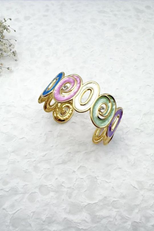 Bracelets Accessories Multicolor H&T Bijoux BR2378 Efashion Paris