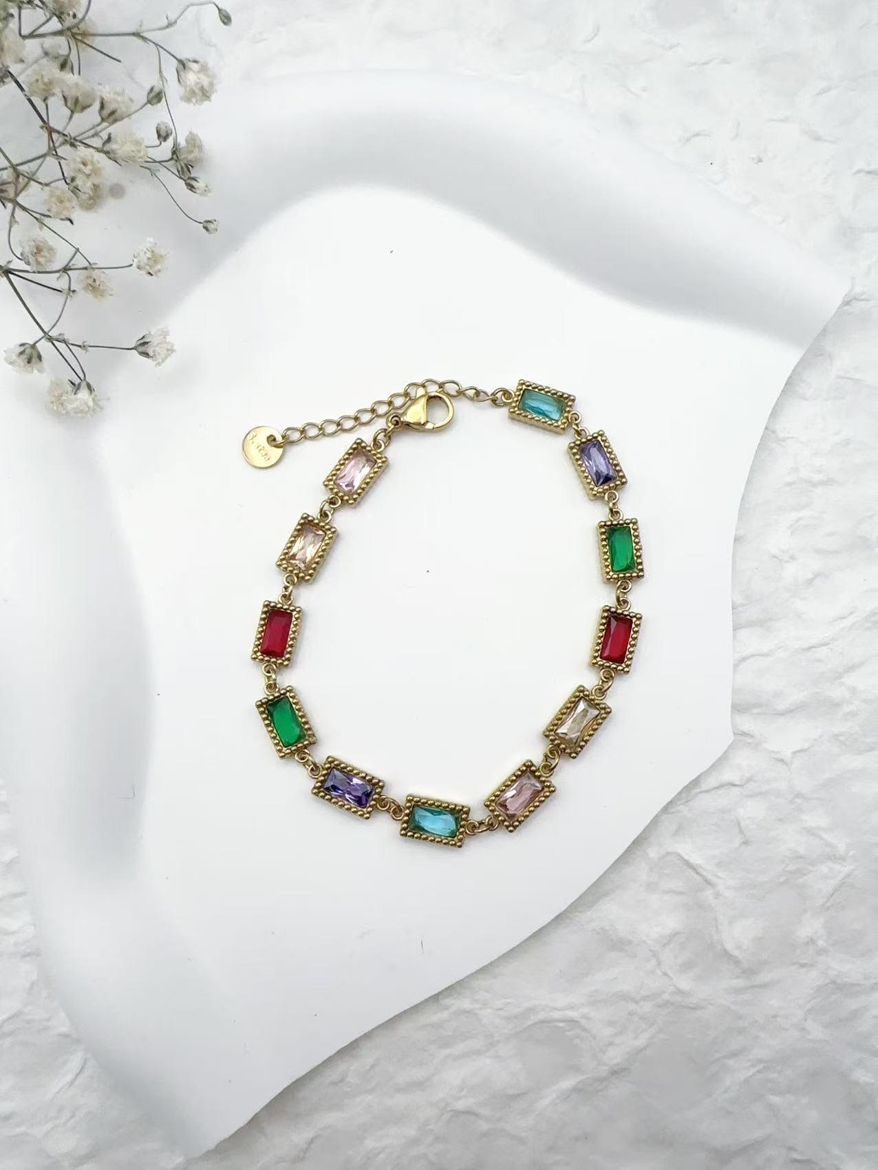 Bracelets Accessories Multicolor H&T Bijoux BR2368 #c Efashion Paris