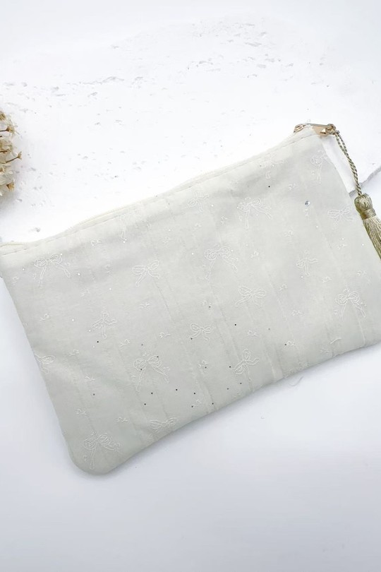 Bolsos pequeños & clutch Marroquinería White H&T Bijoux PO1063 #c Efashion Paris