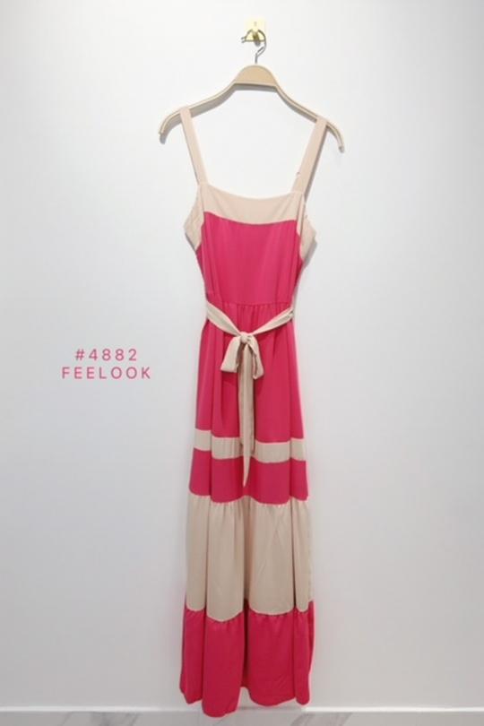 Vestidos largos Mujer Blue FEELOOK 4882 Efashion Paris