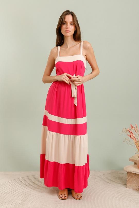 Vestidos largos Mujer Blue FEELOOK 4882 Efashion Paris