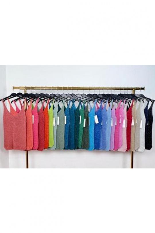 Débardeurs Femme Noir FEELOOK 843 Efashion Paris