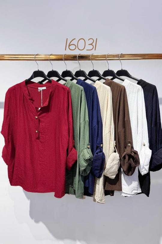 Blouses Femme Rouge FEELOOK 16031 Efashion Paris