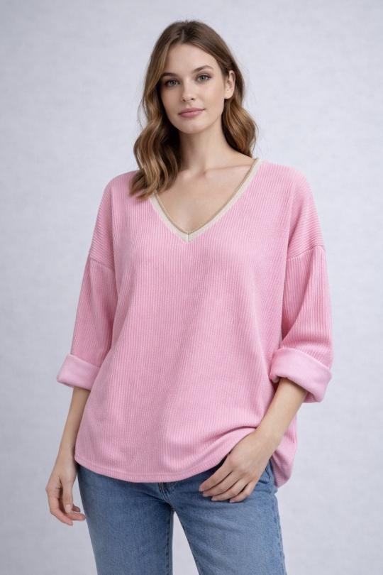 Tops Femme Bleu ciel FEELOOK 91176 Efashion Paris