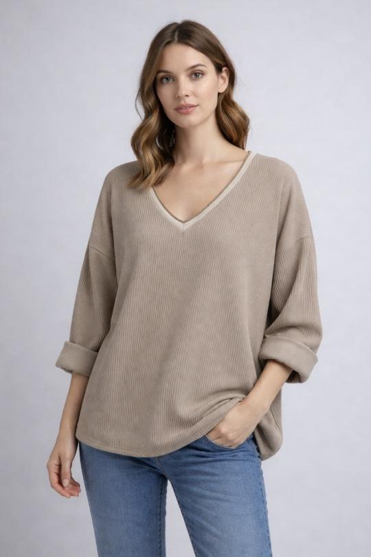 Tops Femme Bleu ciel FEELOOK 91176 Efashion Paris