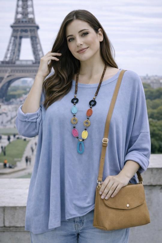 Tops Femme Jaune FEELOOK 19688-FEELOOK Efashion Paris