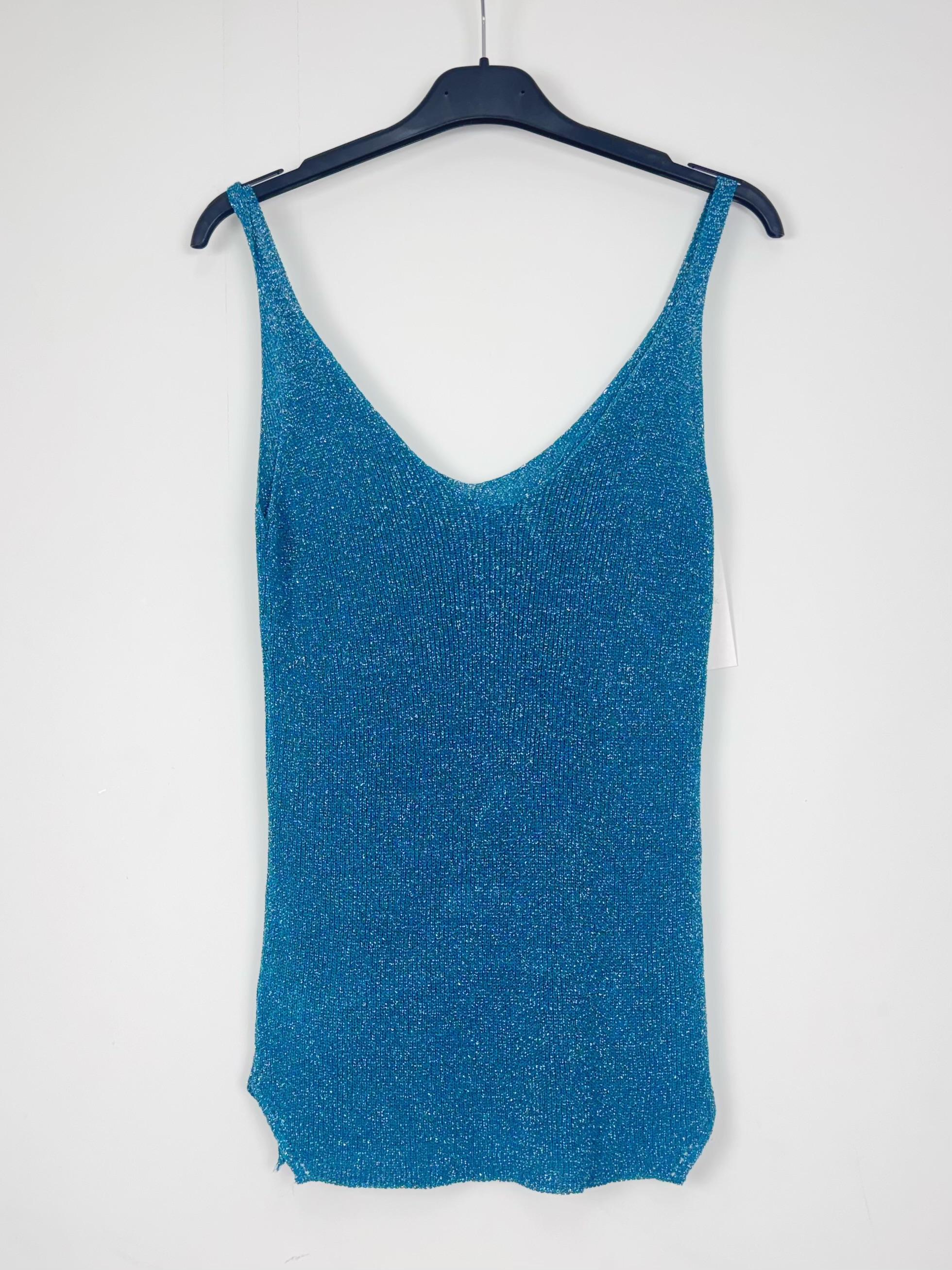 Camisetas sin mangas Mujer Peacock blue FEELOOK 843 #c Efashion Paris