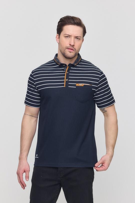 Polo shirts Men Navy blue CLUB JU 5040 Efashion Paris