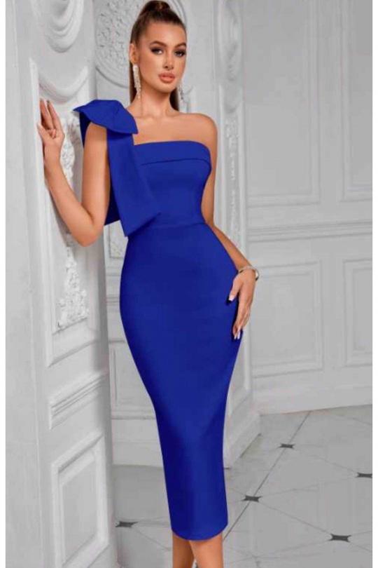 Robes de soirée Femme Bleu STELLA Y14057 Efashion Paris
