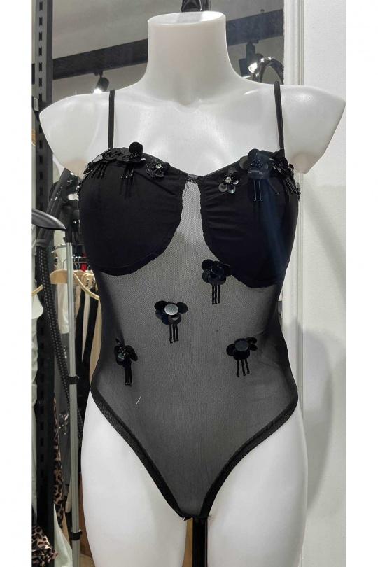 Bodies Femme Noir STELLA M25005 Efashion Paris