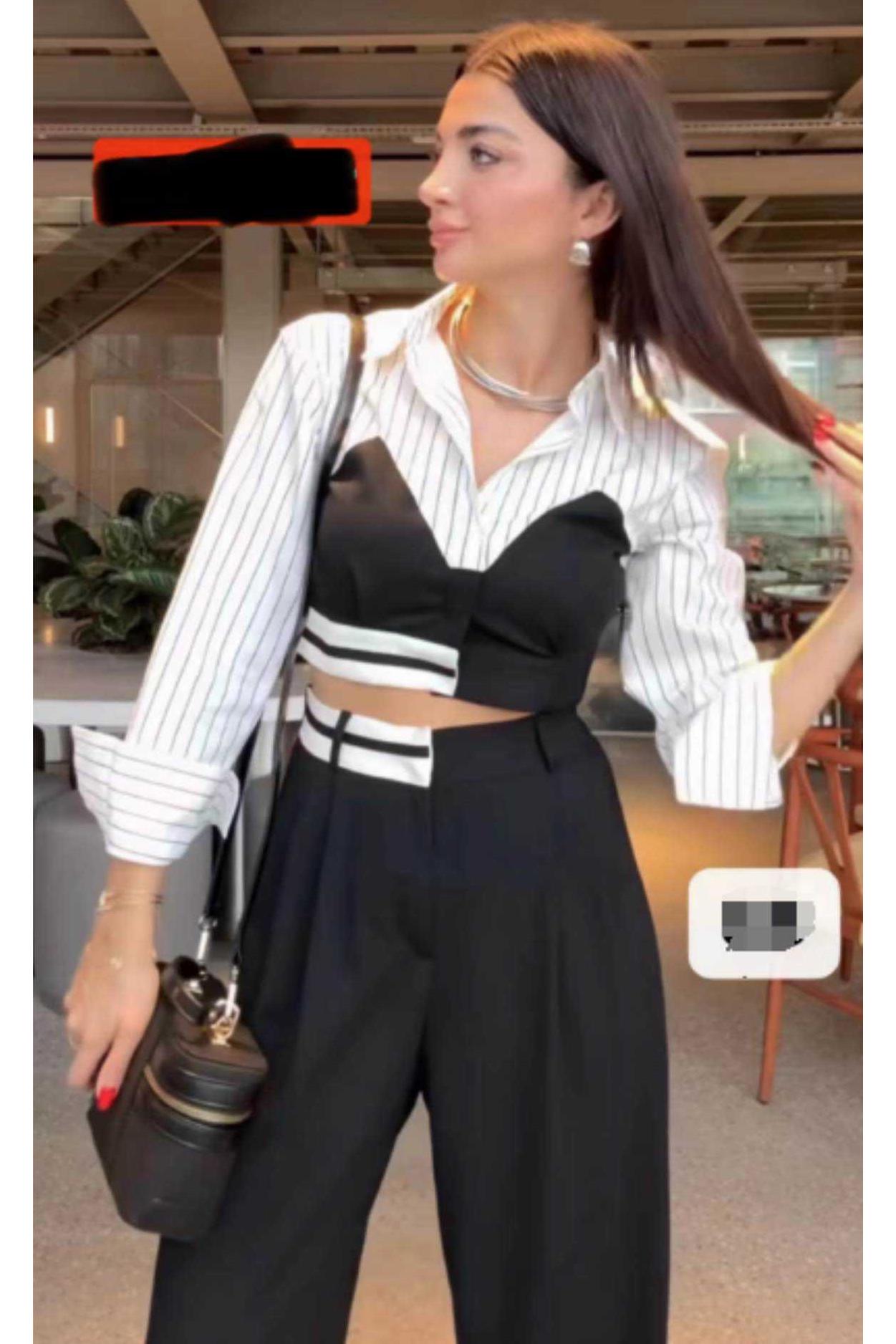 Ensembles Femme Noir STELLA TY25128 #c Efashion Paris
