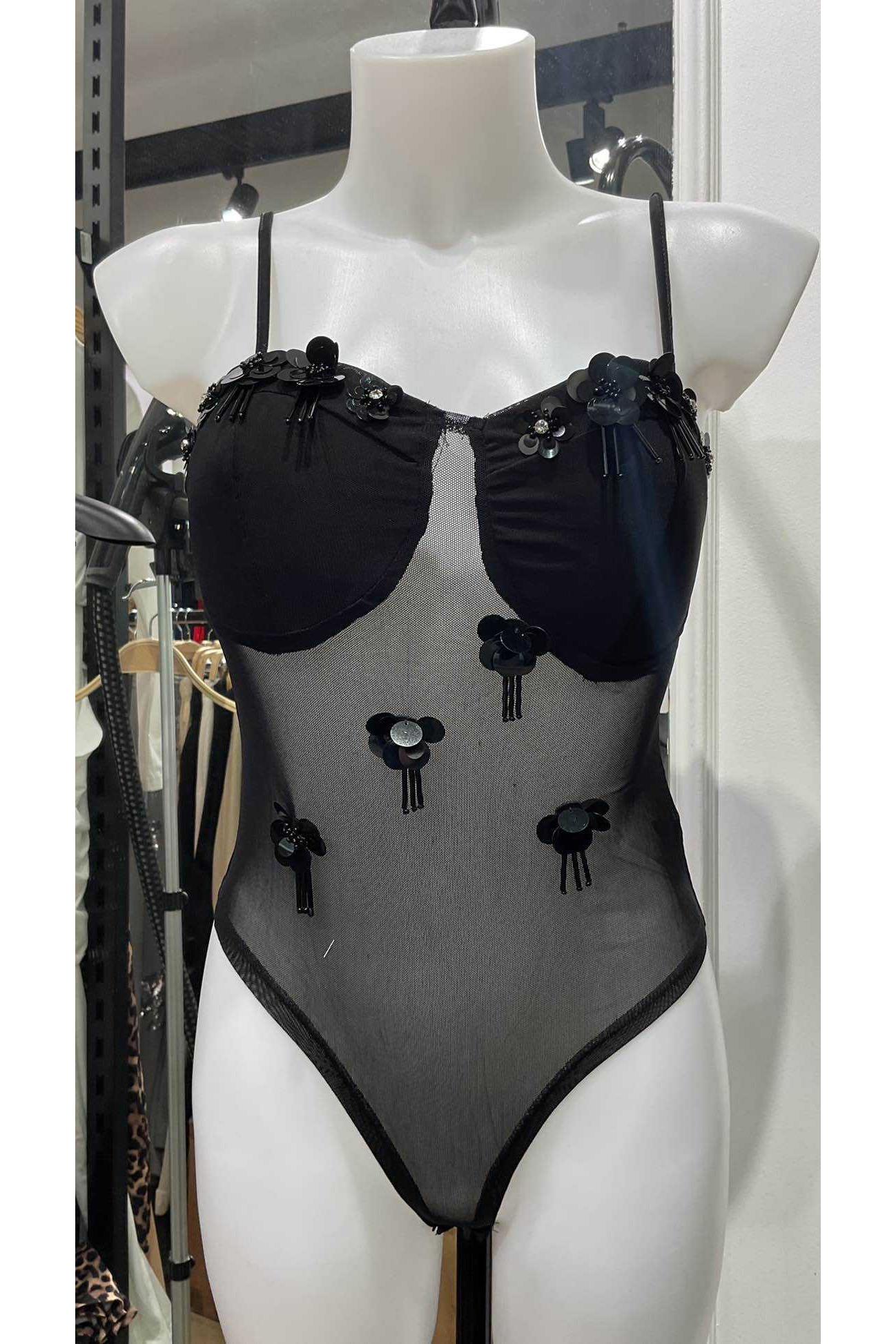Bodies Femme Noir STELLA M25005 #c Efashion Paris