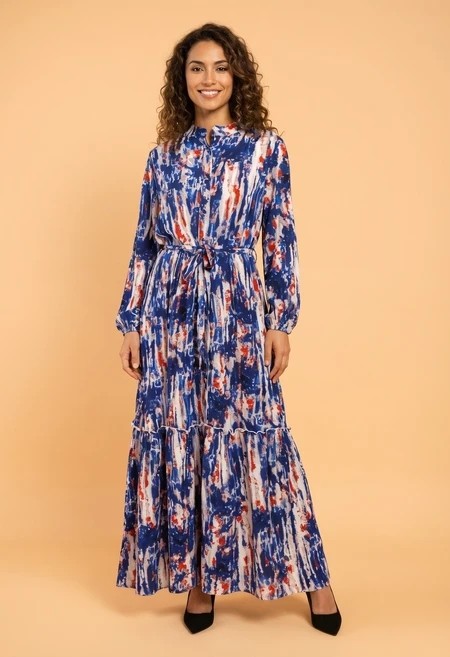 Robes longues Femme Vert LUCY LUU 9937R #c Efashion Paris