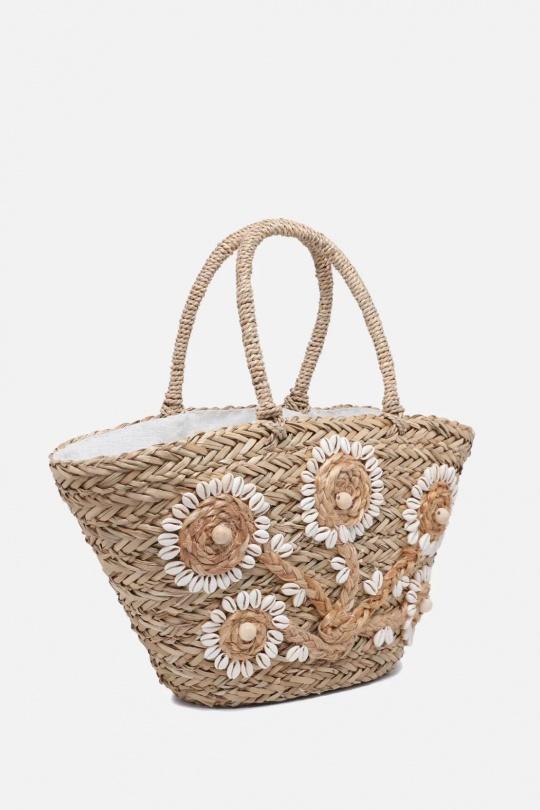 Cabas Maroquinerie Naturel Marolys 80337 Efashion Paris