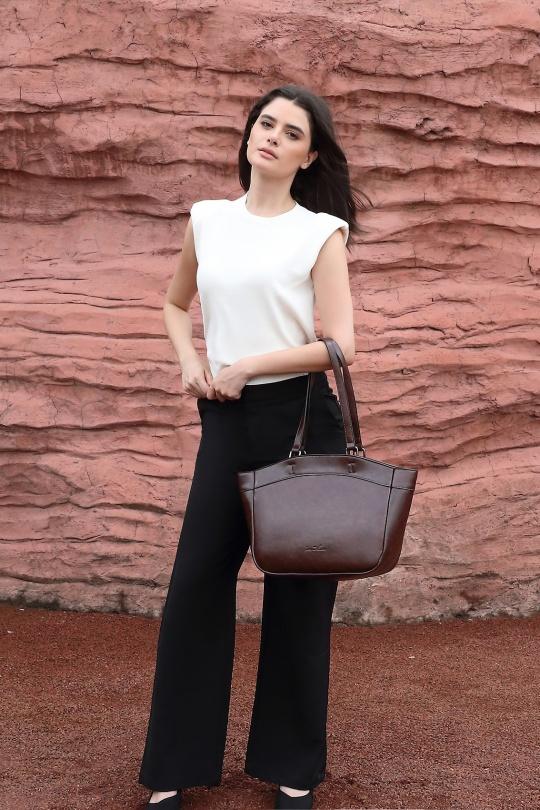 Cabas Maroquinerie Marron Marolys 1685340 Efashion Paris
