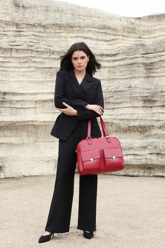 Cabas Maroquinerie Rouge Marolys 1685351 Efashion Paris