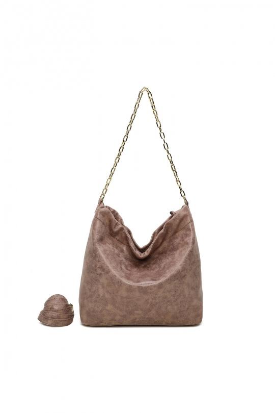 Cabas Maroquinerie Capuccino Marolys 1685358 Efashion Paris