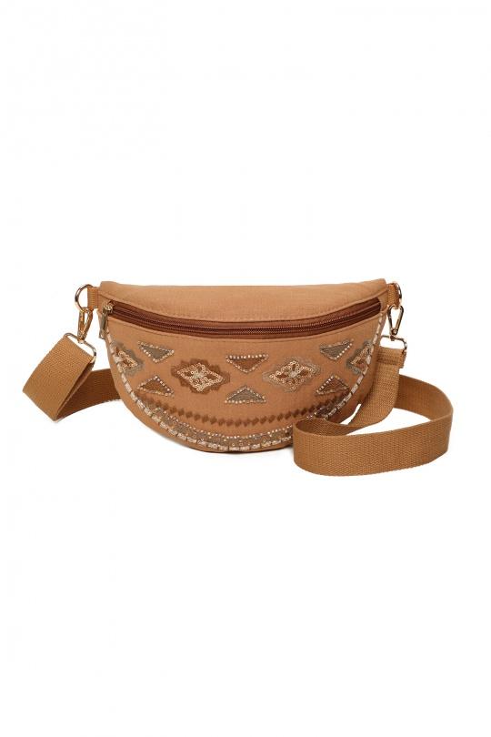 Sacs bananes Maroquinerie Camel Marolys 1685531 Efashion Paris