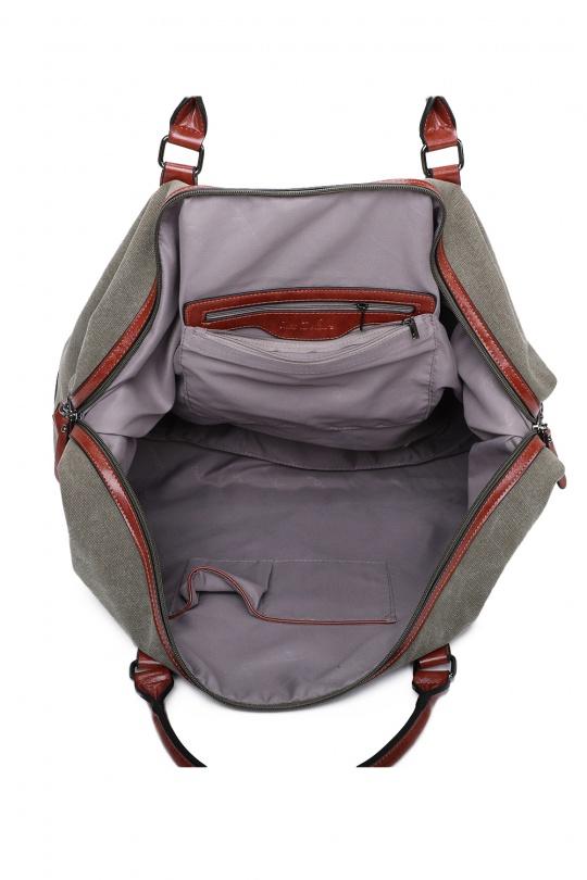 Cabas Maroquinerie Kaki Marolys 1683357 Efashion Paris