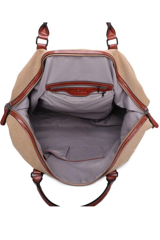 Cabas Maroquinerie Kaki Marolys 1683357 Efashion Paris