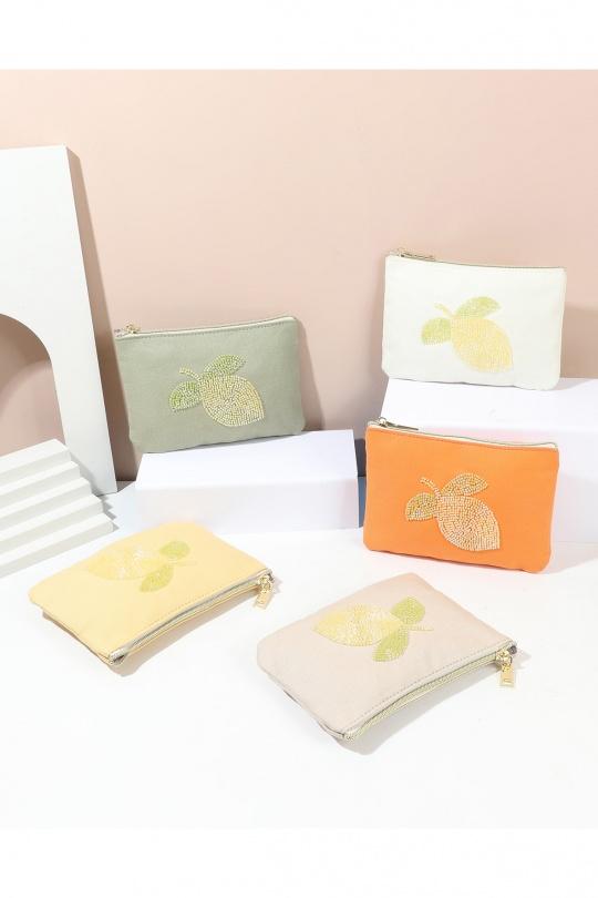 Pochette Borse Colori mescolati Marolys 1685663 CITRON Efashion Paris