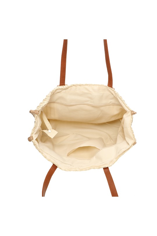 Cabas Maroquinerie Beige Marolys 168K Efashion Paris