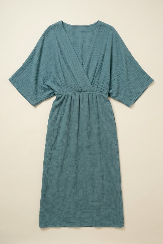 Robes longues Femme Pétrole mylee 5142_RLEnvelopee Efashion Paris