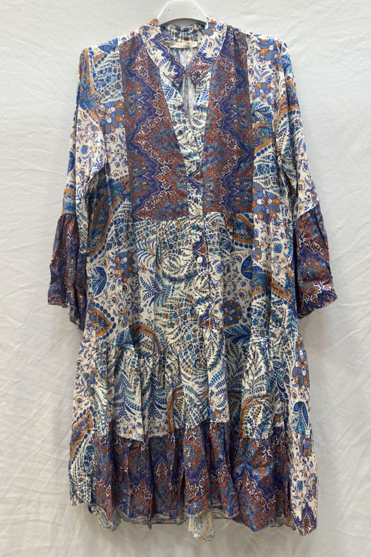 Robes mi-longues Femme Vert mylee 3323_RVBandana Efashion Paris