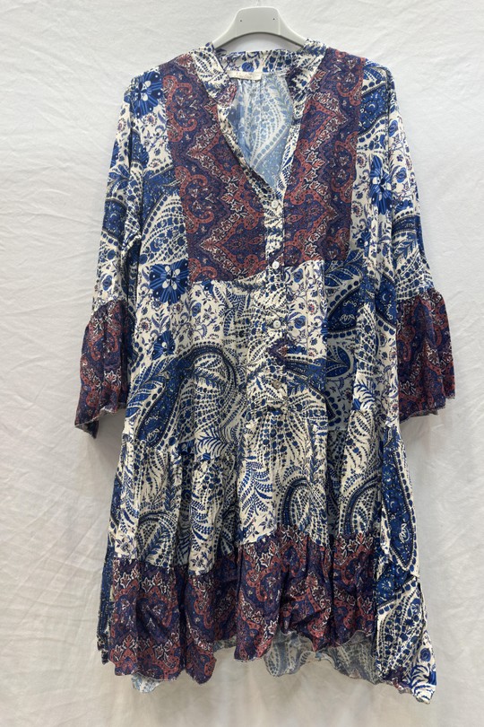 Robes mi-longues Femme Vert mylee 3323_RVBandana Efashion Paris