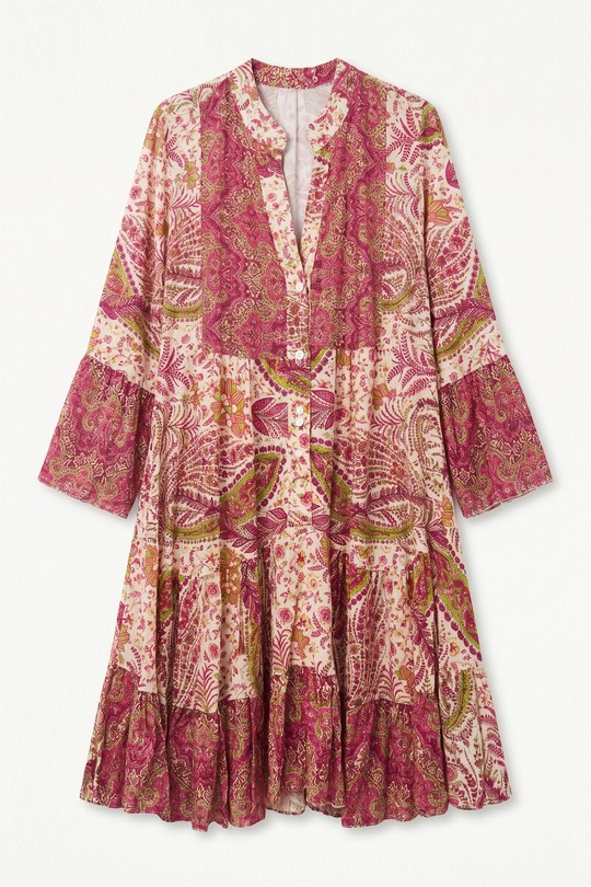 Robes mi-longues Femme Vert mylee 3323_RVBandana Efashion Paris