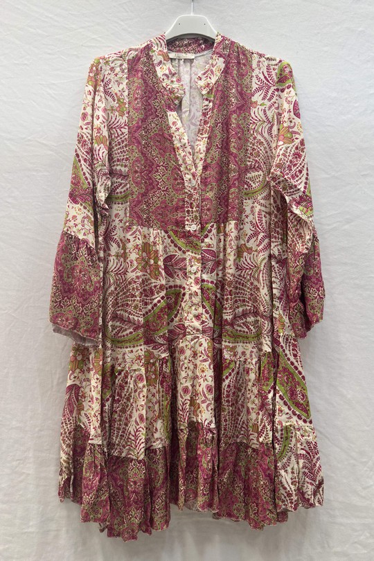 Robes mi-longues Femme Vert mylee 3323_RVBandana Efashion Paris