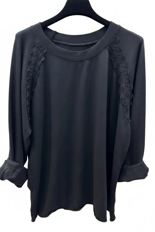 Sweats Femme Noir mylee 10487_SWEATBRODE Efashion Paris