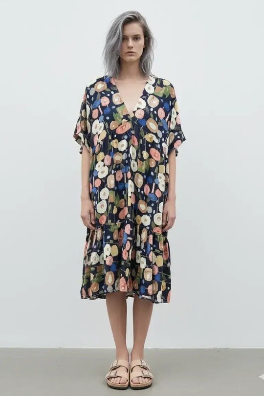 Robes mi-longues Femme Bleu mylee V14017_RVMIRO Efashion Paris
