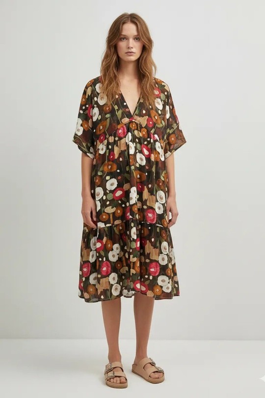 Robes mi-longues Femme Bleu mylee V14017_RVMIRO Efashion Paris