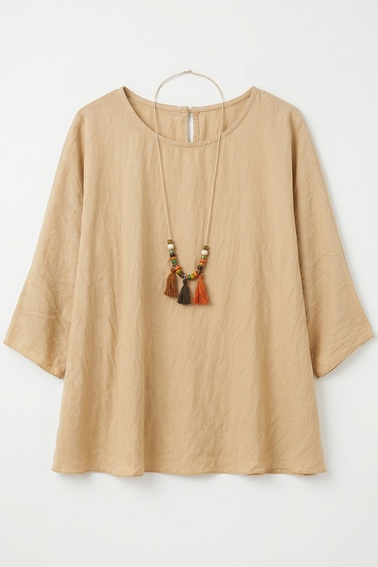 Blouses Femme Kaki clair mylee 10657_HCollier Efashion Paris