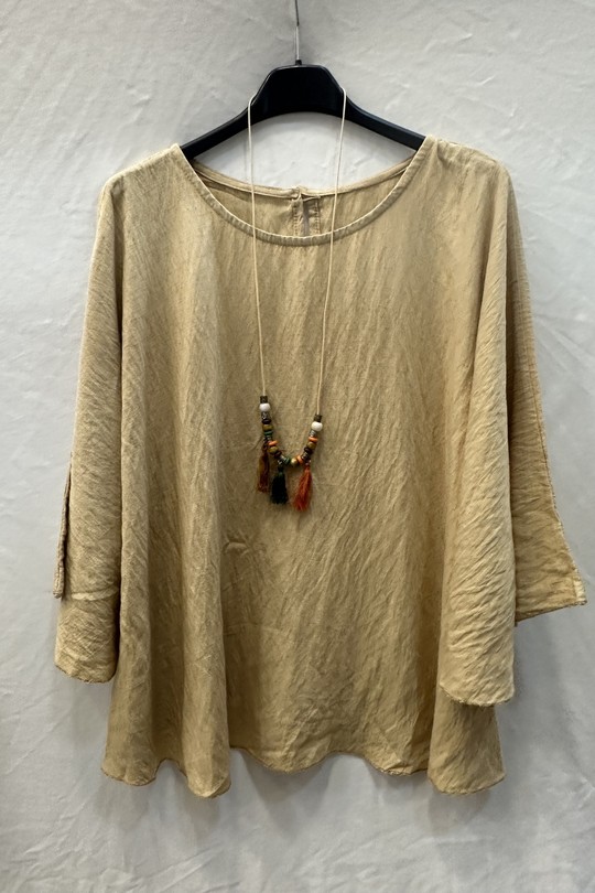 Blouses Femme Kaki clair mylee 10657_HCollier Efashion Paris