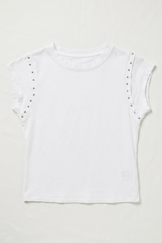 T-shirts Femme Beige mylee 20653_TsClous Efashion Paris
