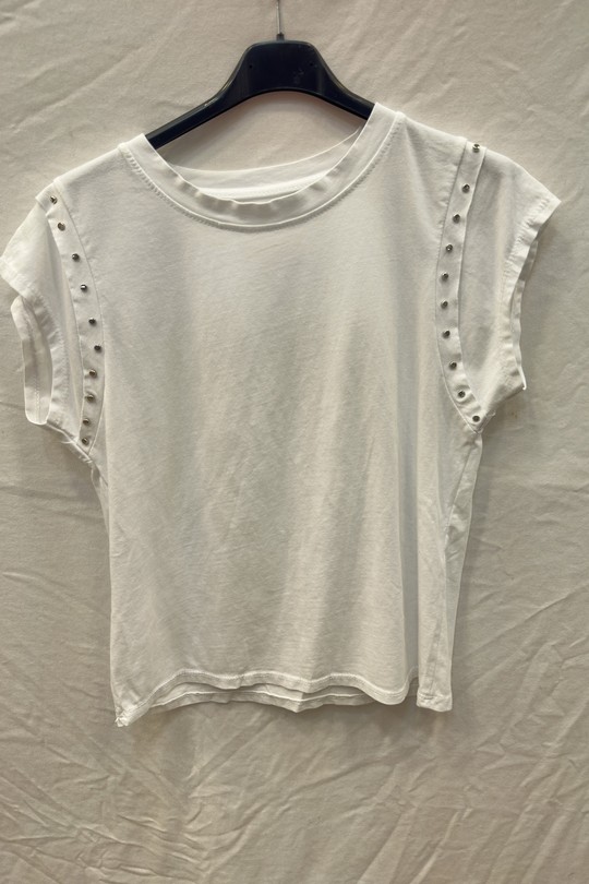T-shirts Femme Beige mylee 20653_TsClous Efashion Paris